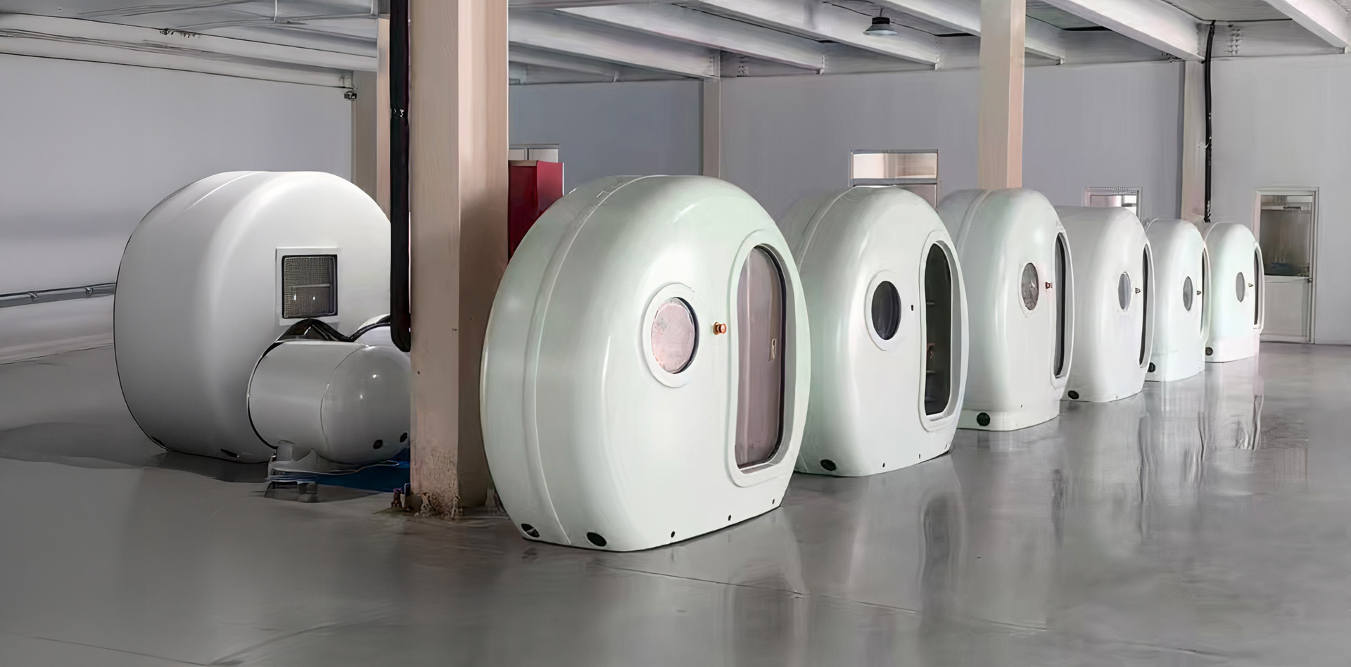Several Single-Person Hyperbaric Chambers